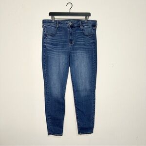 American Eagle Medium Wash Hi-Rise Skinny Jegging - 18